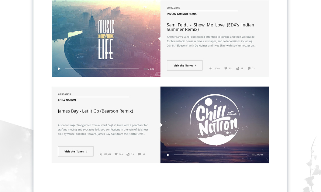 Free PSD template for a musician