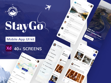 StayGo App - Adobe XD Mobile UI Kit