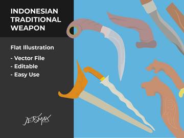 Indonesia Traditional Vector Bundle