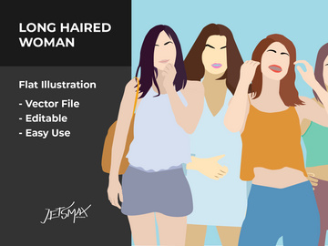 Girl Poses Vector Bundle