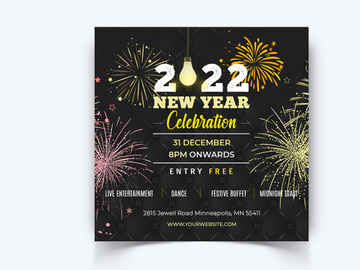New Year Social Media Instagram Posts Template