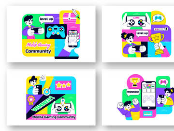 10 Mobile Gaming Community Illustration