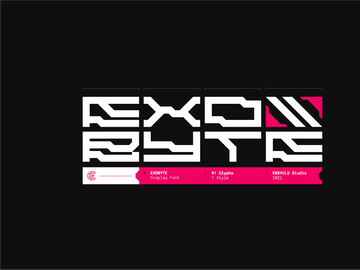 EXOBYTE - Futuristic Font