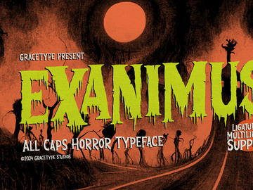 Examinus | Horror Typeface