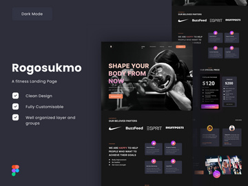 Fitness Landing Page - Rogosukmo