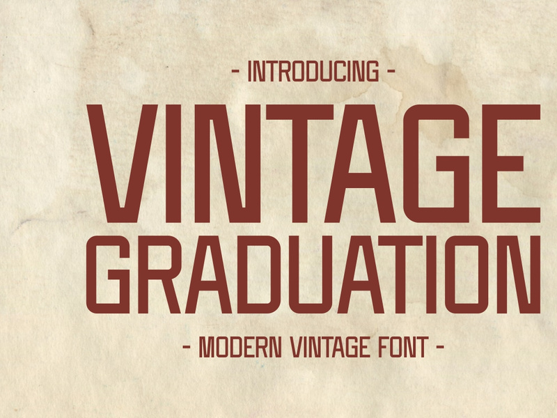 Vintage Graduation - Modern Font by Pian45 ~ EpicPxls