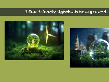 Eco friendly lightbulb background