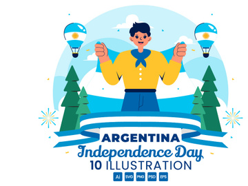 10 Argentina Independence Day Illustration