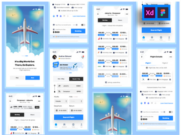 Flight Booking Ticket App Design