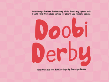 Dooby Derby | Hand Drawn Duo Font