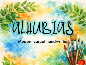 ALHUBIAS – Modern Casual Handwritten Font (OTF-TTF)