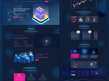 Cryptocurrency Website & Landing Page