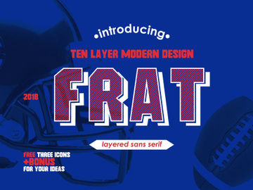 Frat Font - Modern Uppercase Sans Serif