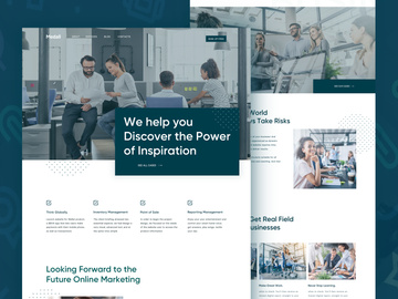 Medale II Landing Page design