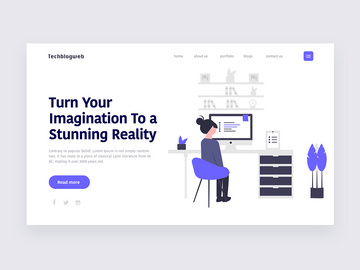 Web development landing page