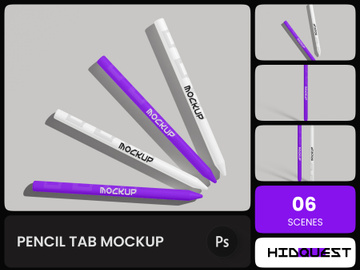 Pencil Tab Mockup