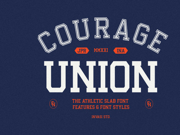 Courage Union - Athletic Slab Font