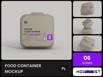 Food Container Mockup