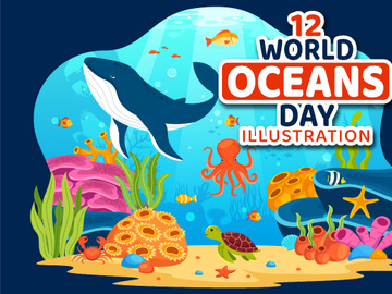 12 World Oceans Day Illustration