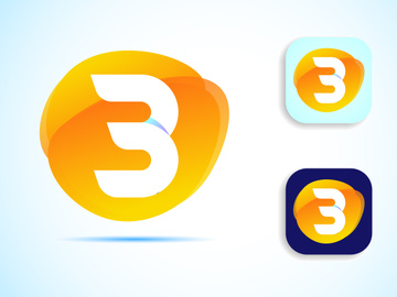 Abstract initial alphabet B logo design. Multi-color gradient letter icon vector illustration.