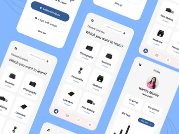 Online Course Education App Mobile Application UI Kit