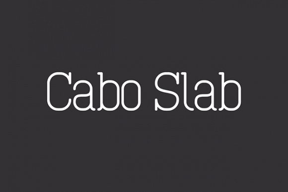 Cabo Slab: 2种免费字体样式(Cabo Slab: 2 free font styles)插图1