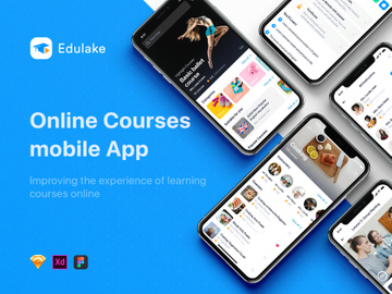 Edulake - Online Course UI Kit for Figma
