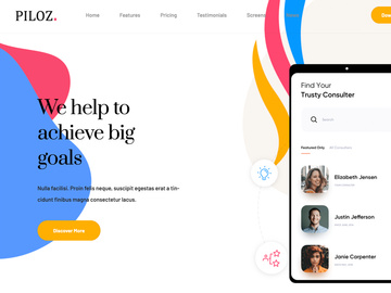 Piloz App Landing Page