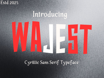 Wajest-Cyrillic Sans serif
