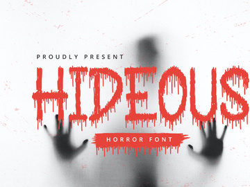 Hideous - Horror Display Font