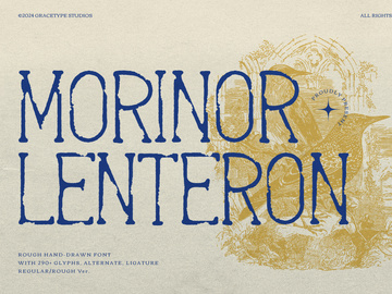 Morinor Lenteron | Hand Drawn Font