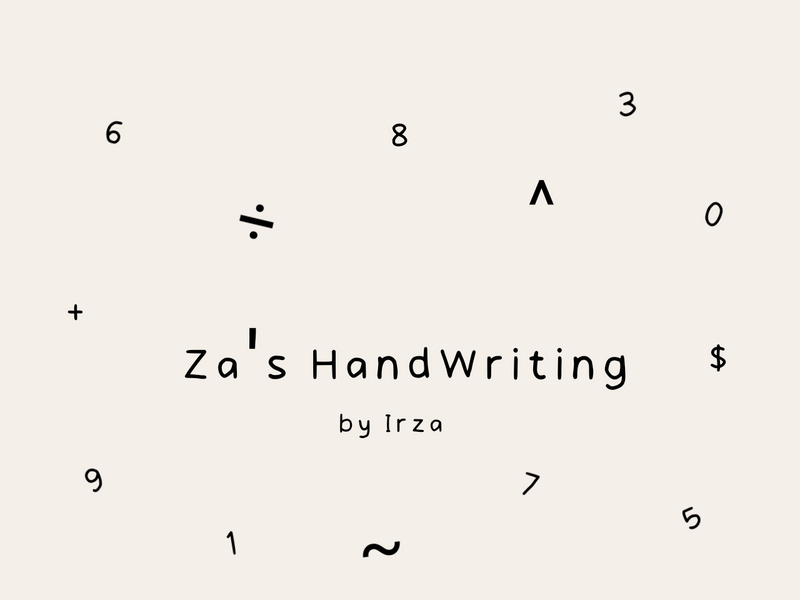 Za's Handwriting by Irzadwi31 ~ EpicPxls