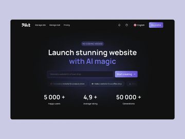 Cricket v1.0 - AI Website Builder SaaS Platform for Prompt-Based Site Generation