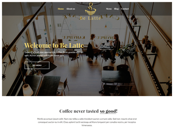 Be Latte - Coffee shop [PSD]