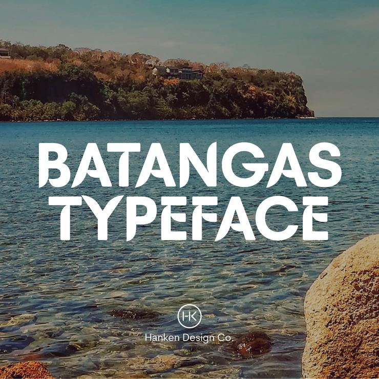 八角形字体 [免费］(Batangas Typeface [Free])插图