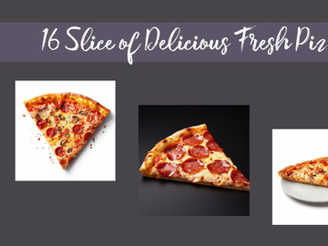 Slice of delicious fresh pizza