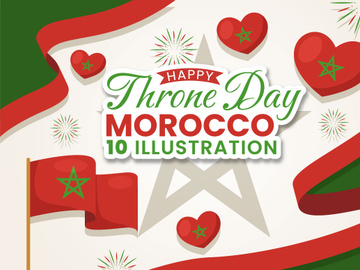 10 Happy Morocco Throne Day Illustration