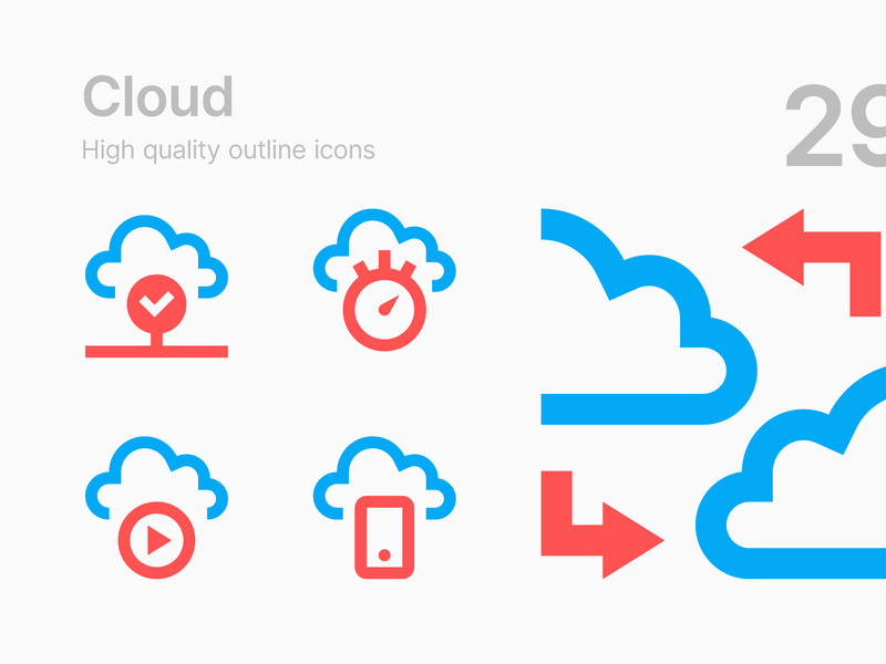 Cloud Technologies Icons