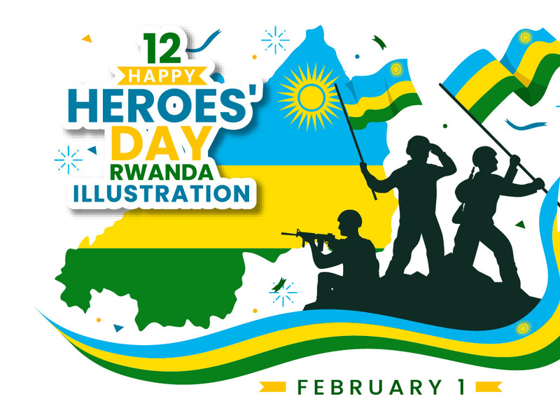 12 Rwanda Heroes Day Illustration by denayuneep ~ EpicPxls