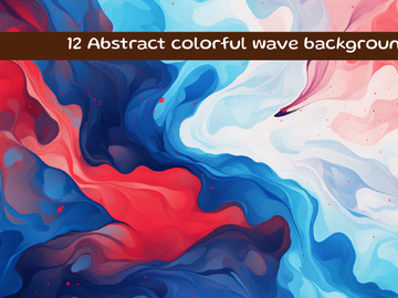 Vibrant Acrylic Abstract Background