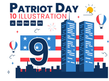 10 Happy USA Patriot Day Illustration