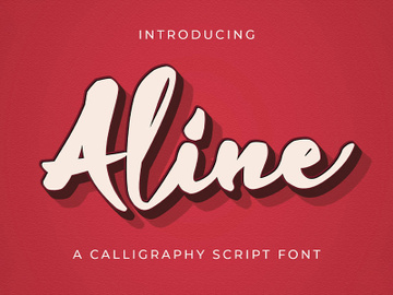 Aline - Handwritten Font