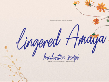 Lingered Amaya | Handwritten Script