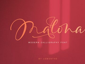 Malona - Modern Calligraphy Font