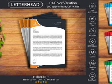 Corporate Letterhead Design Template
