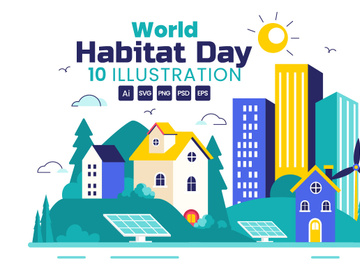 10 World Habitat Day Illustration