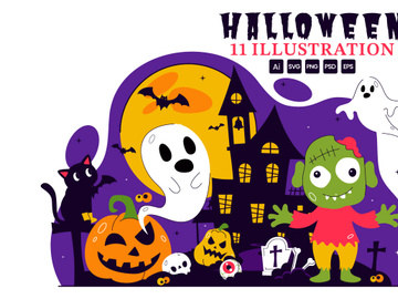 11 Happy Halloween Night Festival Illustration
