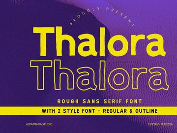 Thalora - Rough Font