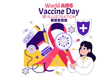 10 World AIDS Vaccine Day Illustration
