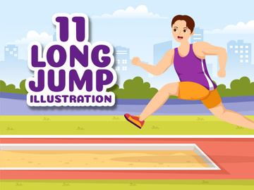 11 Long Jump Sport Illustration